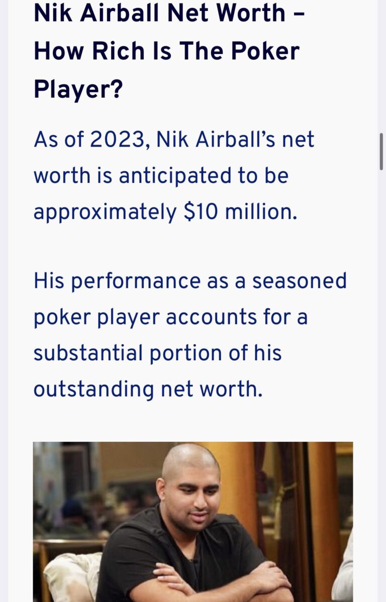 Nik Airball Net Worth